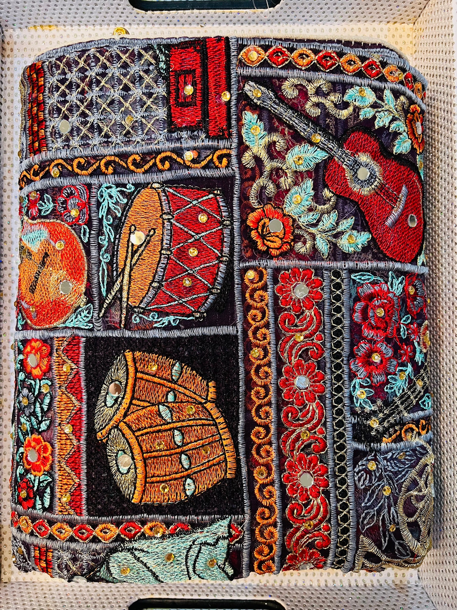 Organza Shawl: Musical Tapestry
